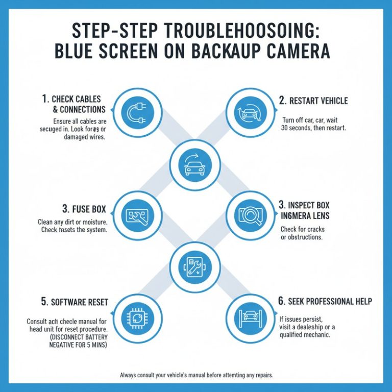 Fix Backup Camera Blue Screen No Signal When in Reverse