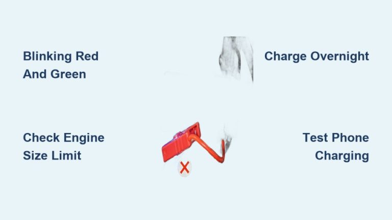 Portable Jump Starter Blinking Red Light Heres Why